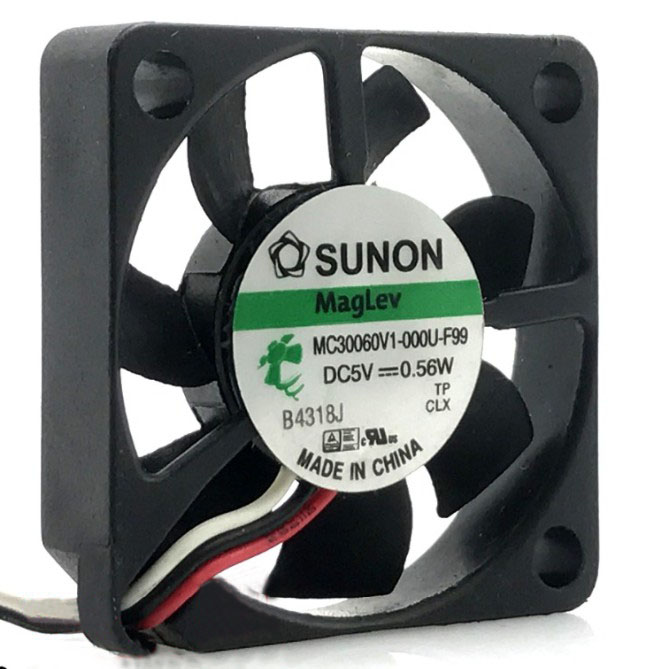 Original SUNON MC30060V1-000U-F99 Cooling Fan DC 5V 0.56W 3wires MC30060V1-000U-F99 Fans